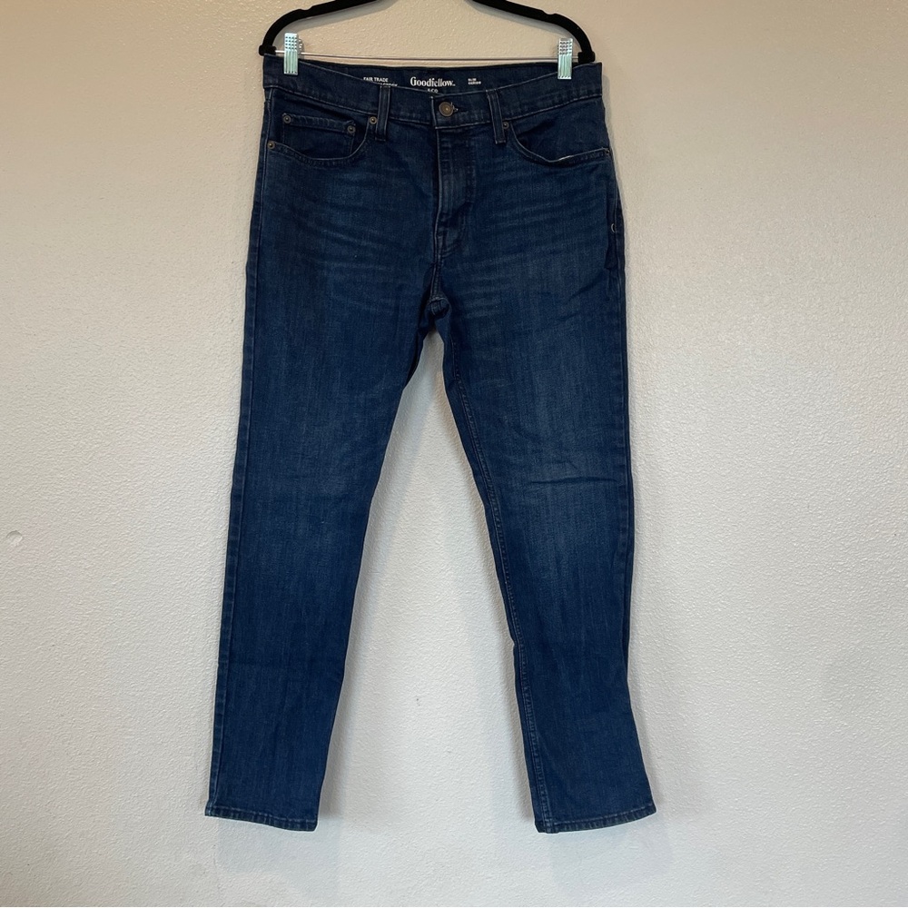 Goodfellow & Co‎ Slim Dark Blue Mid Rise Jeans Men's Size 34x30